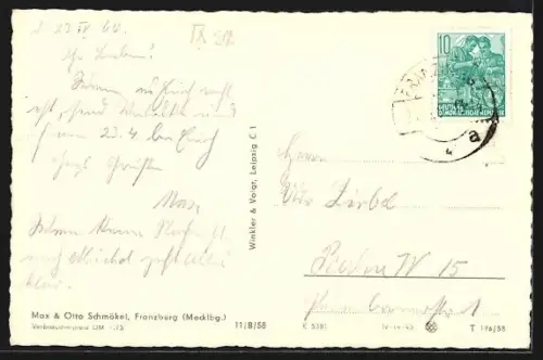 AK Franzburg /Meckl., Marktplatz