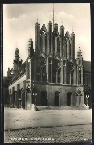 AK Frankfurt / Oder, Rathaus, Südgiebel