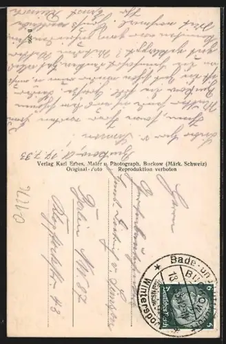 AK Bad Buckow /Märk. Schweiz, Grosser Tornowsee und Schloss Haus Tornow