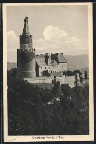 AK Weida i. Thüringen, Blick auf die Osterburg