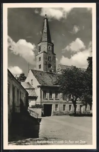 AK Brandenburg /Havel, St. Petri mit Dom