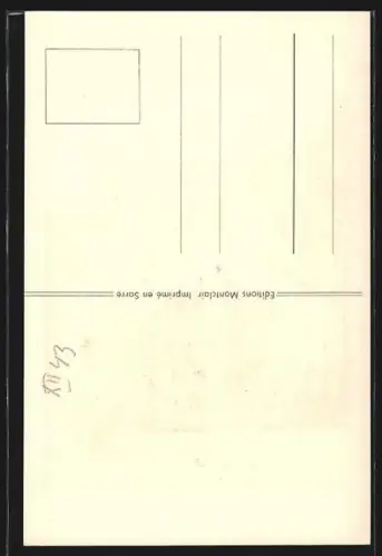 AK Mettlach, Ehemalige Grabkirche des hl. Lutwinus, Der Alte Turm