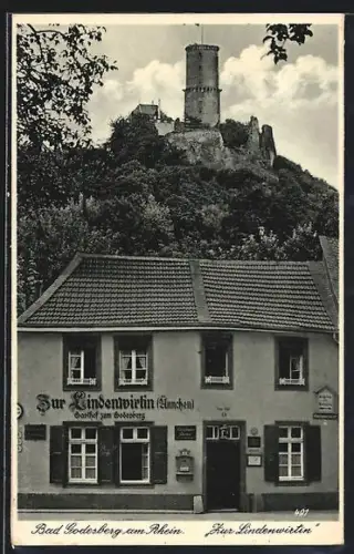 AK Bad Godesberg am Rhein, Gasthof zur Lindenwirtin