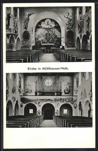 AK Mühlhausen / Neustadt, Innenraum der Kirche