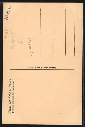 AK Alt-Zella, Betsäule des Klosters aus dem 13. Jahrhundert