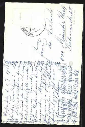 AK Weissenfels, Strassenpartie mit Geleitshaus