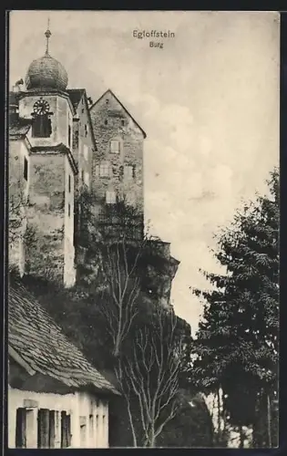 AK Egloffstein, Blick auf die Burg