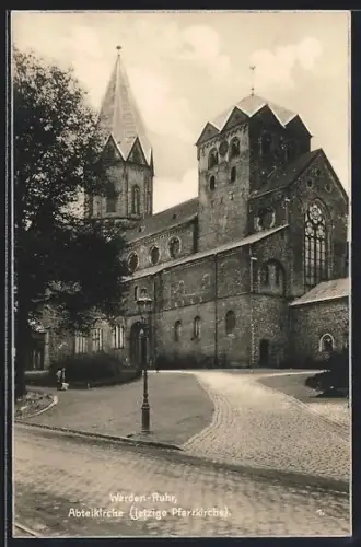 AK Werden-Ruhr, Blick auf die Abteikirche