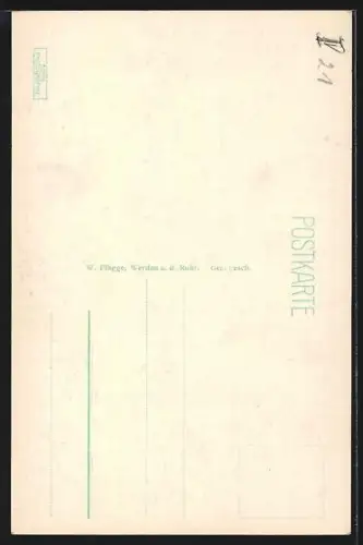 AK Werden-Ruhr, Blick auf die Abteikirche