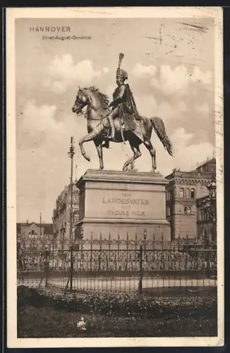 AK Hannover, Ernst-August-Denkmal