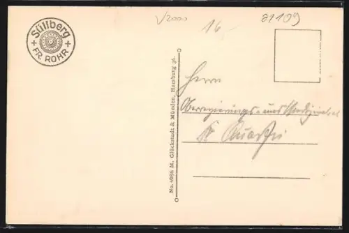 AK Hamburg-Blankenese, Gasthof Süllberg, Inh. Fr. Rohr