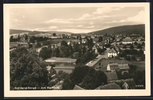 AK Sohland /Spree, Am Rathaus