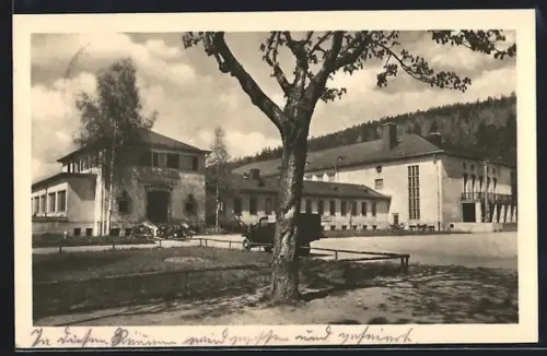 AK Ilmenau in Thüringen, Blick zur Festhalle