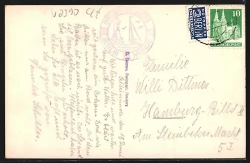 AK Schleimünde, Leuchtturm, Segelboote im Wasser