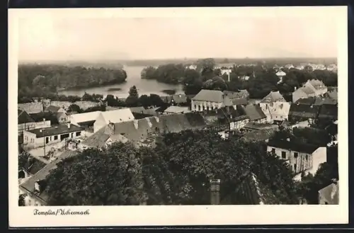AK Templin /Uckermark, Ortsansicht aus der Vogelschau