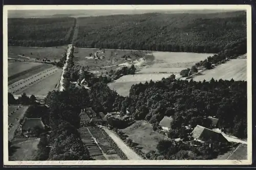 AK Wilsede, Fliegeraufnahme des Ortes