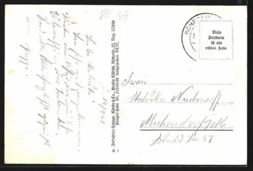 AK Hohegeiss im Harz, Ortsansicht vom Flugzeug aus