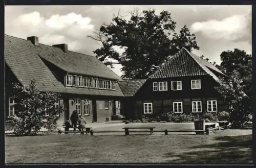 AK Undeloh, Blick zur Jugendherberge