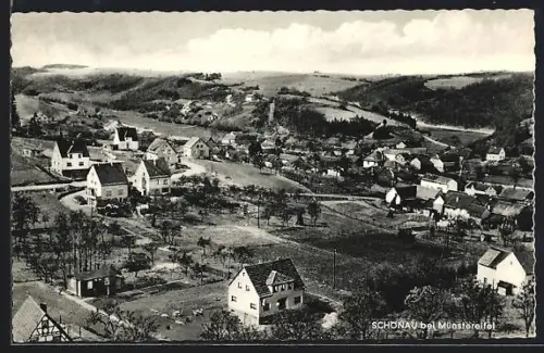 AK Schönau bei Münstereifel, Ortsansicht aus der Vogelschau