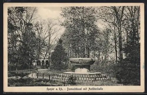 AK Speyer a. Rh., Domschüssel mit Antikenhalle