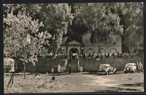 AK Buckow / Märkische Schweiz, Restaurant Fischerkehle am Schermützelsee