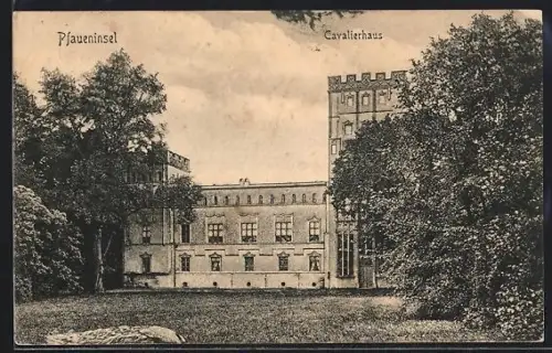 AK Pfaueninsel /Berlin-Wannsee, Blick zum Cavalierhaus