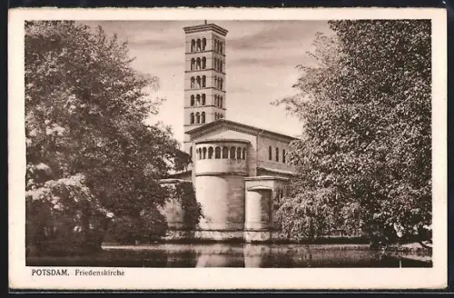 AK Potsdam, Friedenskirche am Wasser