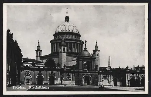AK Potsdam, Blick zur Nikolaikirche