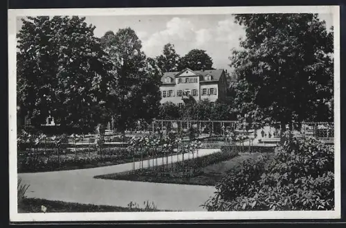 AK Bad Elster, Gasthof Haus Rheingold am Rosengarten, Inh. Anna Künzel