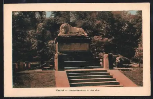 AK Cassel, Hessendenkmal in der Aue