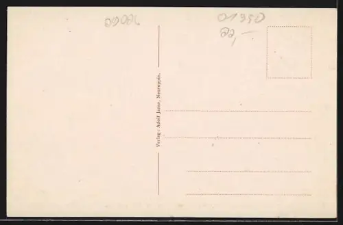 AK Neuruppin, Klosterkirche mit Terrasse nach dem See