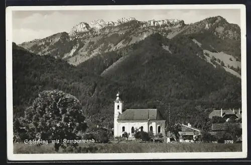 AK Schleching, Kirche, Kampenwand