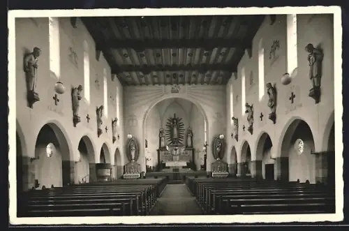 AK Teublitz /Opf., Katholische Pfarrkirche, Innenansicht