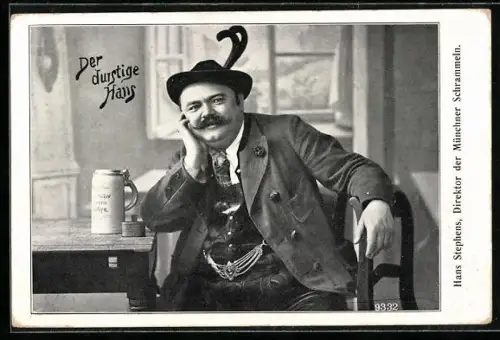 AK Hans Stephens, Direktor der Münchner Schrammeln