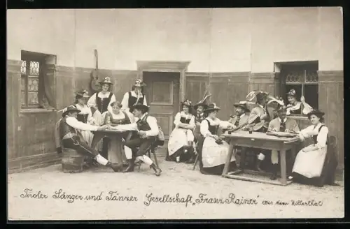 AK Tiroler Sänger und Tänzer Gesellschaft Franz Rainer aus dem Zillertal