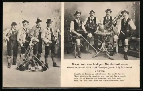 AK Musik- und Gesangs-Quartett Die lustigen Nachtschwärmer
