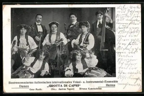 AK Italienisches internationales Vokal- u. Instrumental-Ensemble Grotta Di Capri