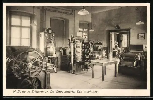 AK N.-D. de la Délivrance, La Chocolaterie, Les machines, Kakao