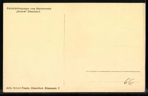 AK Düsseldorf, Schuhplattlergruppe vom Bayernverein Bavaria, Volkstanz