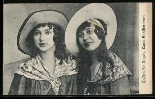 AK Geschwister Eugen, Lasso-Künstlerinnen, Akrobatinnen