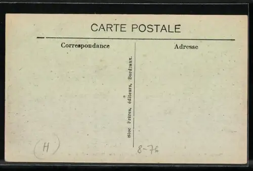 AK Arcachon /Côte d`Argent, Les Parcs aux Huîtres, Le Grand Banc, Muschelfischer