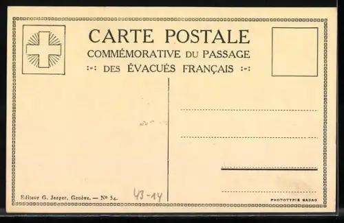 AK Flüchtlinge auf dem Weg, Ceux qui passérent