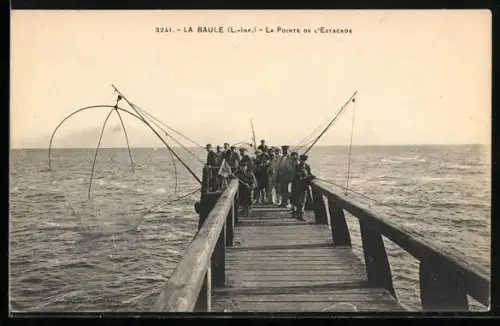 AK La Baule /L.-Inf., Angler auf dem Steg