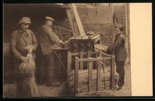 AK Die Verarbeitung von Flachs