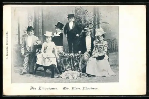 AK Die Liliputaner, Dir. Mme Mauthner