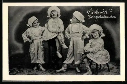 AK Siebold`s Heinzelmännchen in Kostümen