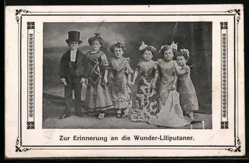 AK Gruppenbild Wunder-Liliputaner