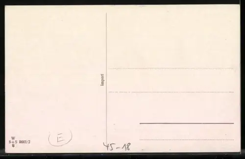 Künstler-AK Zwei Kinder rudern ein idyllisches Bächlein entlang