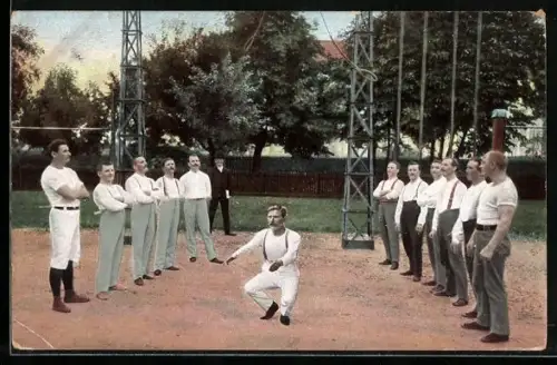 AK Turner nach seiner Übung an den Ringen