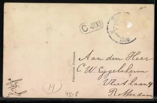 Foto-AK ASR Nr. 5817: Paar mit Tennisschlägern in intimer Pose